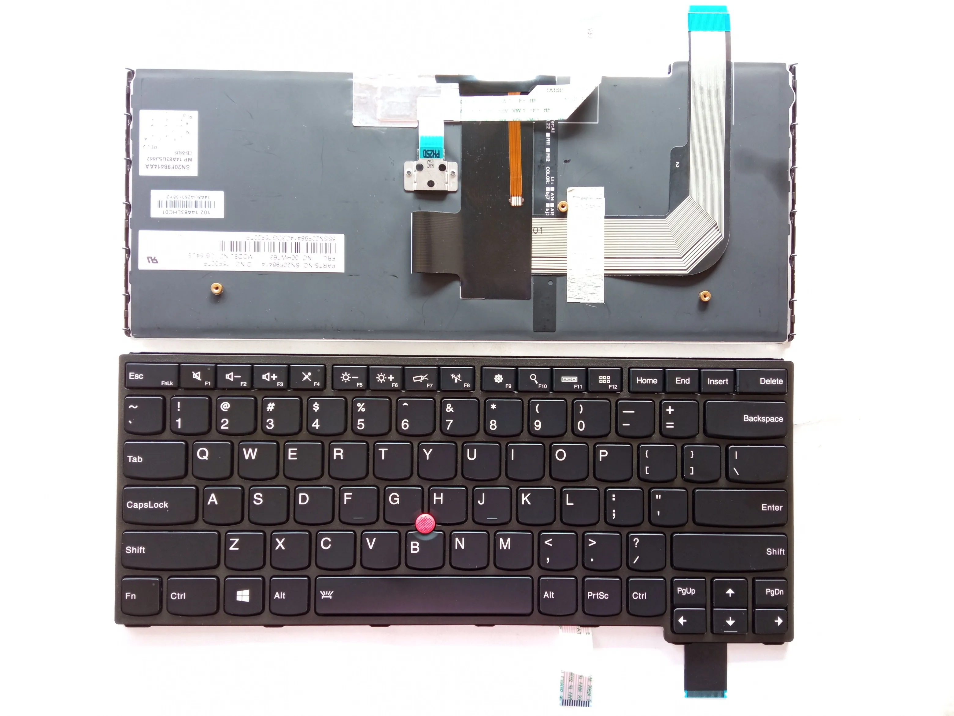 Picture of Laptop US keyboard forNew Replacement Keyboard Laptop For IBM YOGA14/YOGA460 BLACK FRAME BLACK With Point Backlit US US Layout